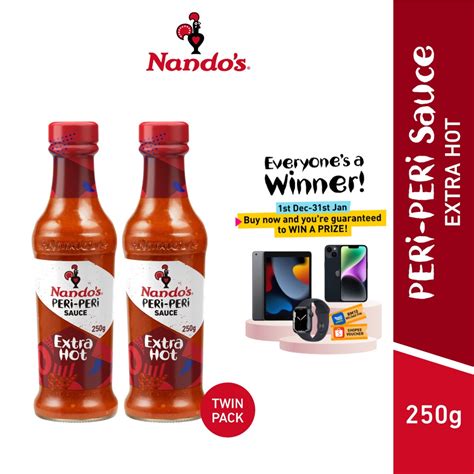 Nando S Extra Hot PERi PERi Sauce G Twin Pack Shopee Malaysia