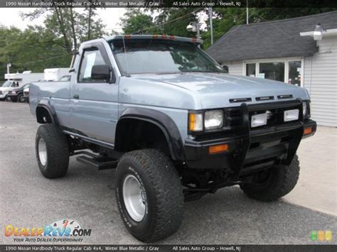 1990 Nissan Hardbody Truck Regular Cab 4x4 Winter Blue Metallic Gray