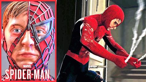 Tobey Maguire Spider Man Damaged Suit Mod Stop Train Spider Man