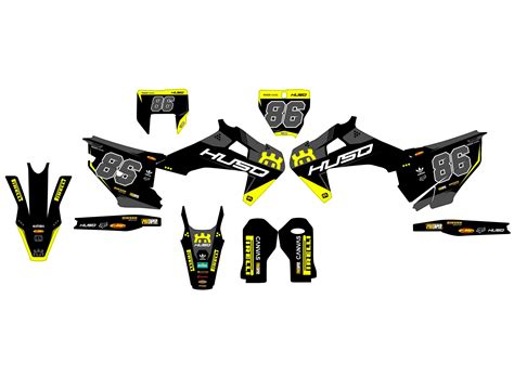 Kit déco Husqvarna TC FC FS 2019 2022 Poly Boutique Kit Déco Moto