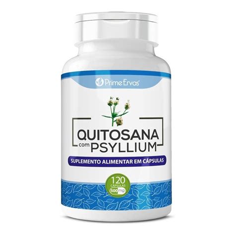 Quitosana Psyllium 500mg 120cps Prime Ervas No Shoptime