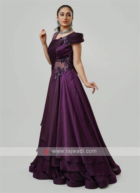 Satin Silk Party Gown