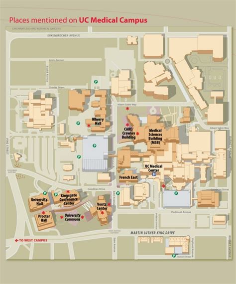 University Of Cincinnati Map Of Campus