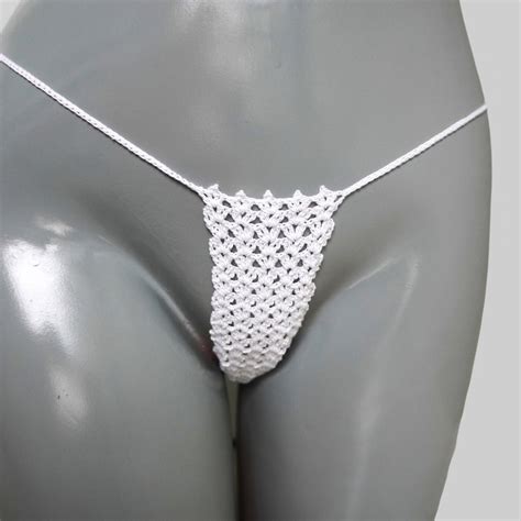 Crochet Extreme Micro G String Bikini See Through Micro Bikini Tiny