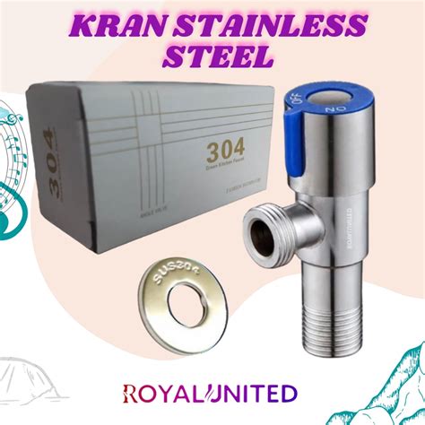 Jual Stop Kran Stainless Stopkran Closet Wastafel SS Kran Shower 304