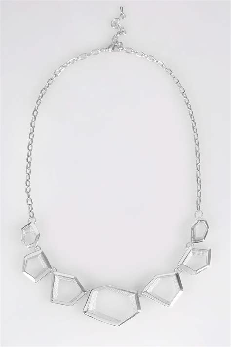 Silver Geometric Necklace