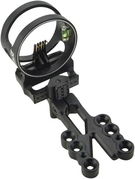 Zshjg Archery Compound Bow Sight 5 Pin 0 019 Fiber Optic Bow Sight Micro