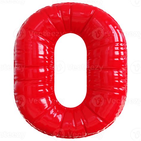 0bubble Red Number 36281364 Png