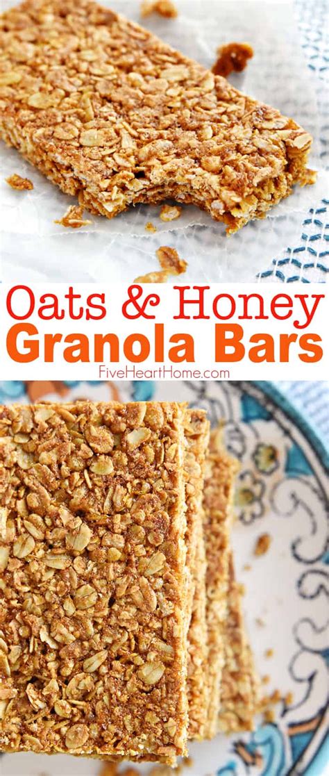 Oats and honey granola bars – Artofit