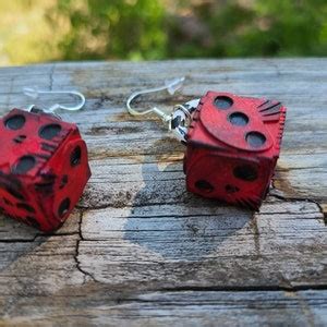 Fan Art Oogie Boogie Dice Earrings - Etsy