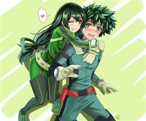 Pin De Tamylanamon En Izuku Midoriya X Tsuyu Asui Tsuyu Personajes De Anime Parejas De Anime