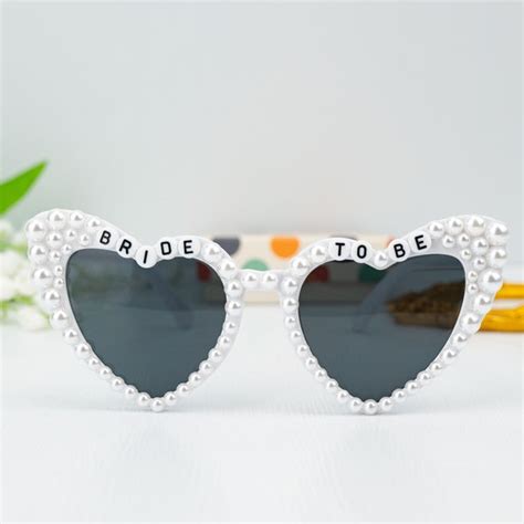 Bride Heart Sunglasses Personalized Etsy