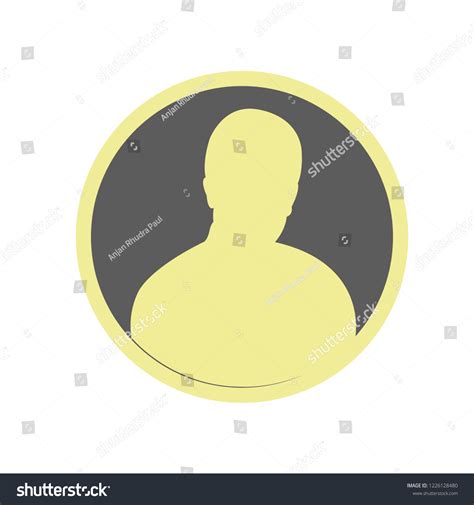 Male User Circle Icon Black Avatar Stock Vector (Royalty Free) 1226128480