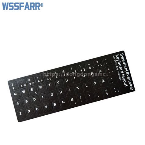 Swedish Keypad Label Sticker Eco Environment Plastic Svenska Keyboard