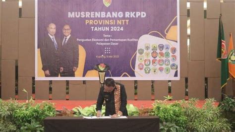 Hadir Dalam Musrenbang Rkpd Ntt Bupati Kupang Ikut Tandatangan