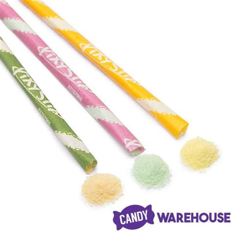 Pixy Stix Candy Powder Straws Bags Cucumber Watermelon Mango Lime And Pineapple 12 Piece Box