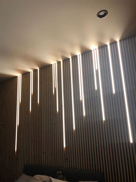 Slat Wall With Lighting Wood Slat Wall Wood Slat Ceiling Wood Panel