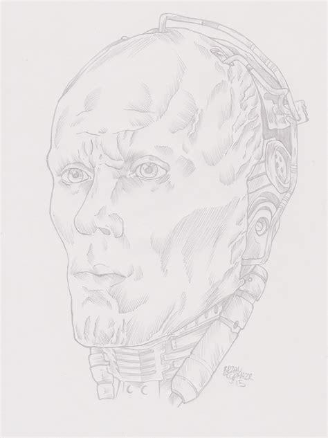 4H pencil sketch of Peter Weller from Robocop. 8.5'x11' for SALE $20 ...