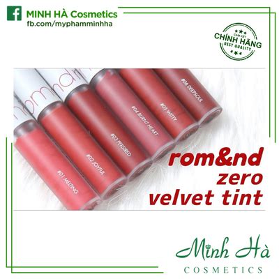 Son kem lì Romand Zero Velvet Lip Tint Mua đi chờ chi Mua đi chờ chi