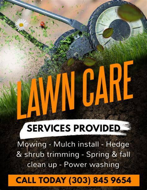 Lawn Care Services Flyer Template Postermywall