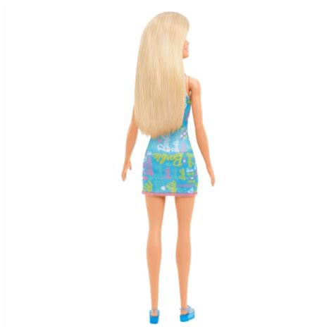 Mattel Barbie Dolls Wearing Barbie Logo Print Dress Doll 1 Ct Kroger