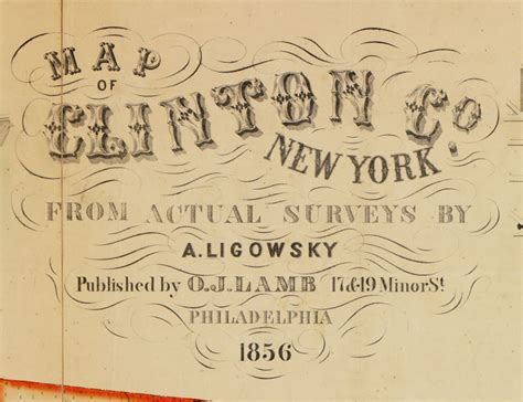 Map of Clinton County NY 1856