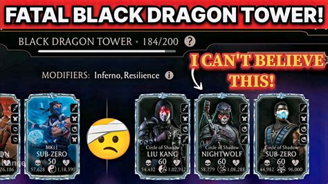 Mk Mobile Black Dragon Tower Fatal This Battle Is So Hard