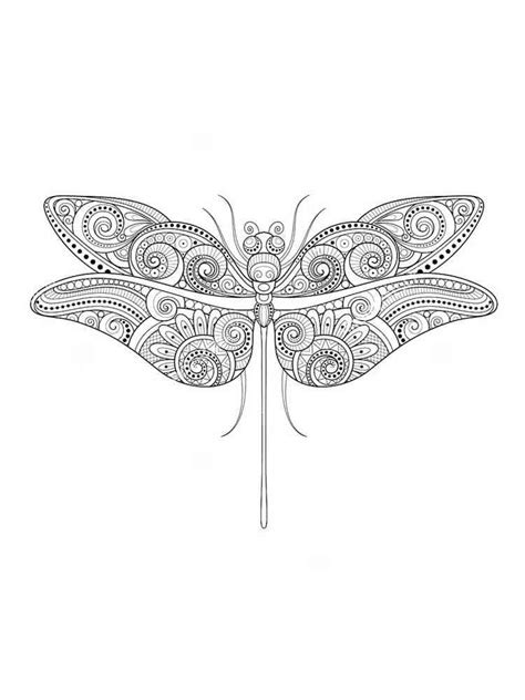 Dragonfly Coloring Pages For Adults