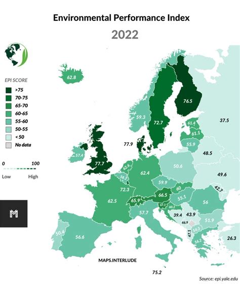 Environmental Performance Index By Maps Interlude Visionviral