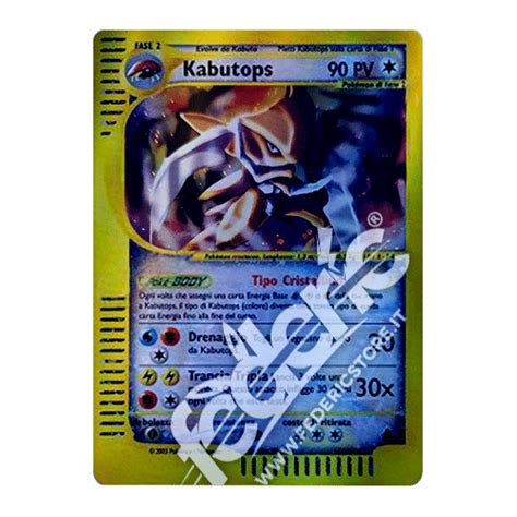 Kabutops Tipo Cristallino Holo Reverse It Mint Federicstore