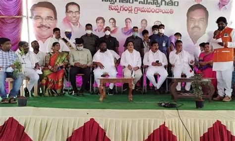 Agri Minister Niranjan Reddy launches various development works