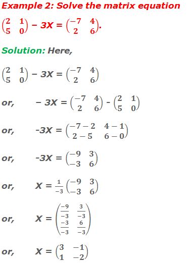 Solve Each Matrix Equation For X - Tessshebaylo