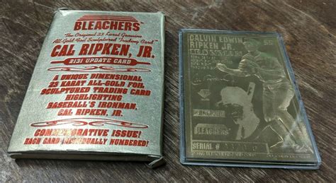 1995 23 KT GOLD CAL RIPKEN JR Bleachers IRONMAN 2131 Streak Update Card