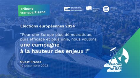 Europ Ennes Nous Voulons Une Campagne La Hauteur Des Enjeux