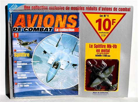 RARE AVIONS DE COMBAT MILITAIRE N1 SPITFIRE Mk Vb LA COLLECTION