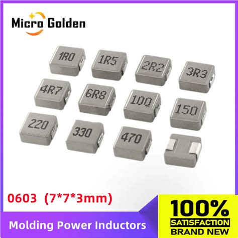 10pcs 0603 SMD Molding Power Inductors 1R0 1R5 2R2 3R3 4R7 6R8 100 150