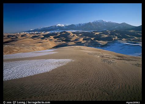 Picturephoto Sand Dunes With Snow Patches And Sangre De Christo Range