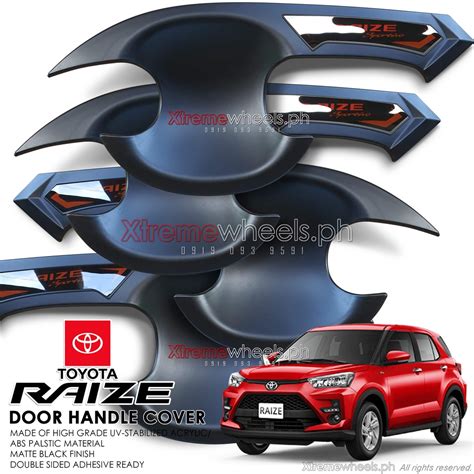 Toyota Raize E G TURBO 2022 2025 Inner Bowl Door Protector Matte Black