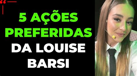 CARTEIRA 5 AÇÕES PARA INVESTIR HOJE LOUISE BARSI aprendendo a