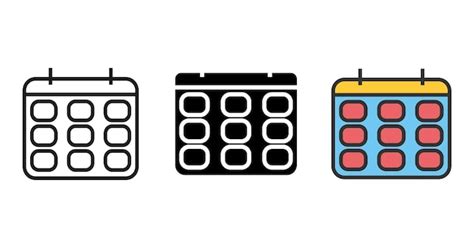 premium vector calendar date vector icon