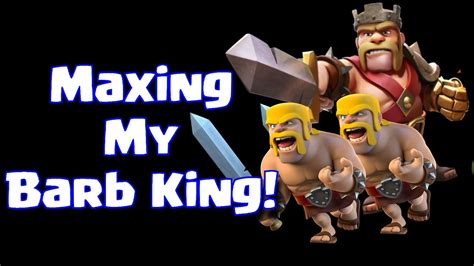 Clash Of Clans Level 40 Barbarian King Gameplay Maxing Out Barbarian King Youtube