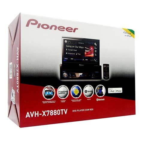 Dvd Tela Retrátil 7 Pioneer Avh x7880tv Dtv Bluetooth R 1 662 50