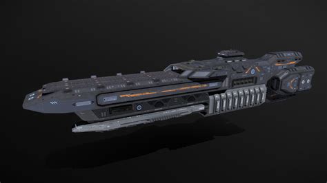 Scifi Light Carrier Valiant Buy Royalty Free 3D Model By MSGDI