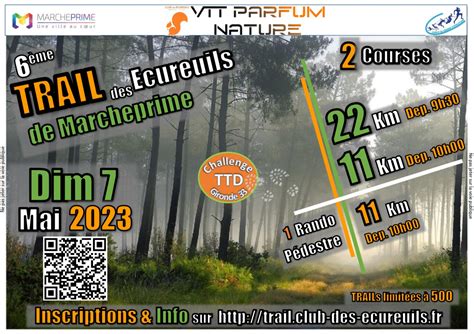 Me Trail Des Cureuils De Marcheprime Dimanche Mai Club