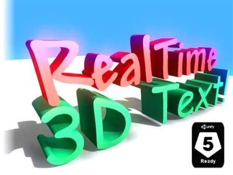 Realtime 3d Text The Realtime 3d Text Creates The Meshes From Any