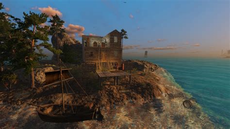 Base During The Sunset Image Sunkenland Waterworld Themed Survival