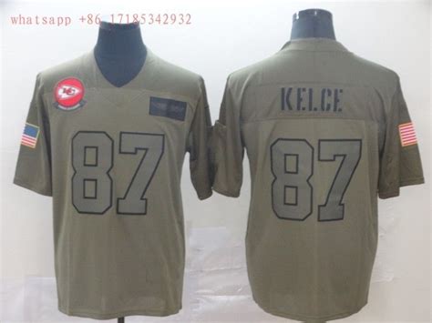 Kansas City Chiefs Travis Kelce #87 Nfl Grey Jersey Jersey - Bluefink