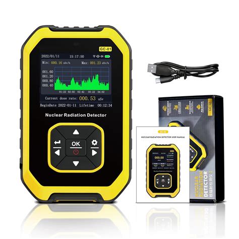 Nuclear Radiation Detector Geiger Counter Radiation Dosimeter Portable Beta Gamma X Ray