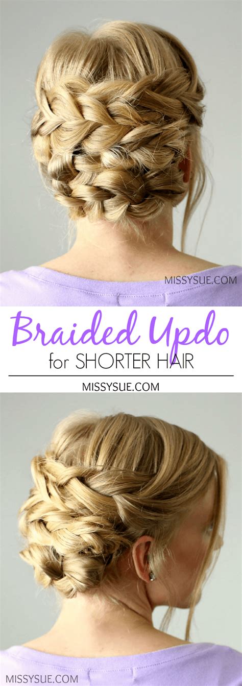 Braided Updo for Shorter Hair