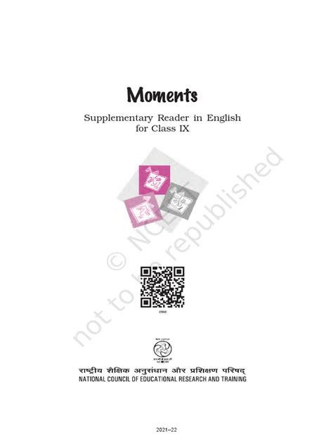 Moments Supplementary Reader In English For Class Ix Pdf